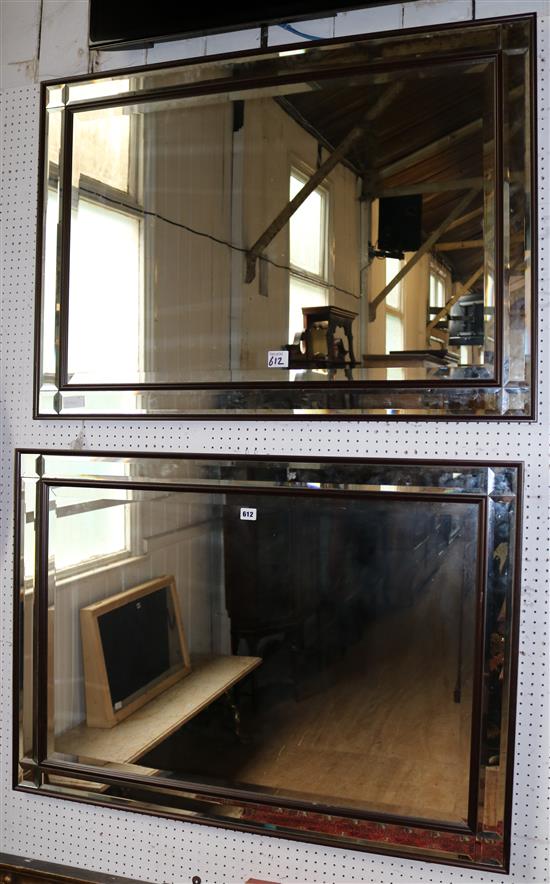 2 large modern mirrors